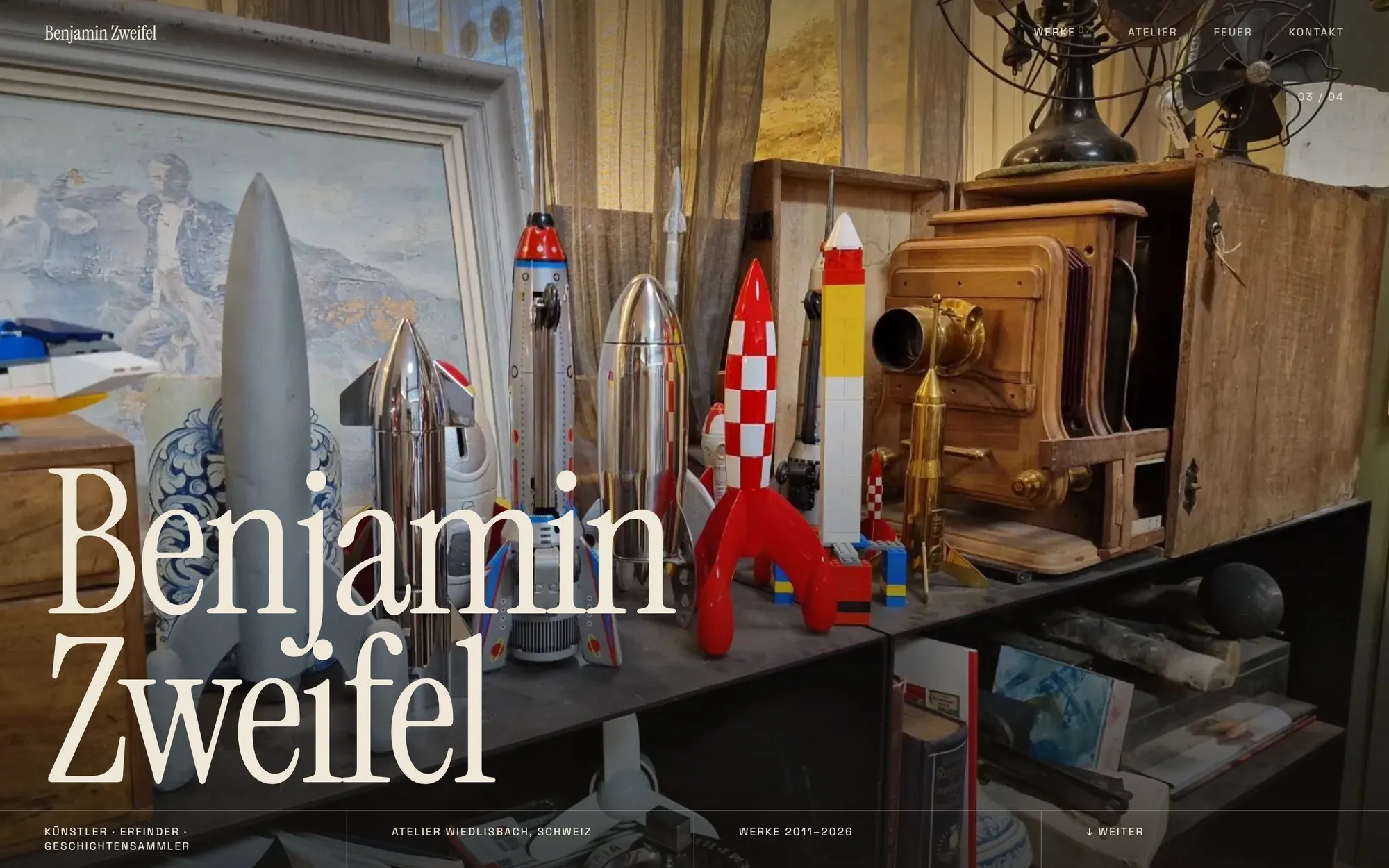 benjaminzweifel.ch home page