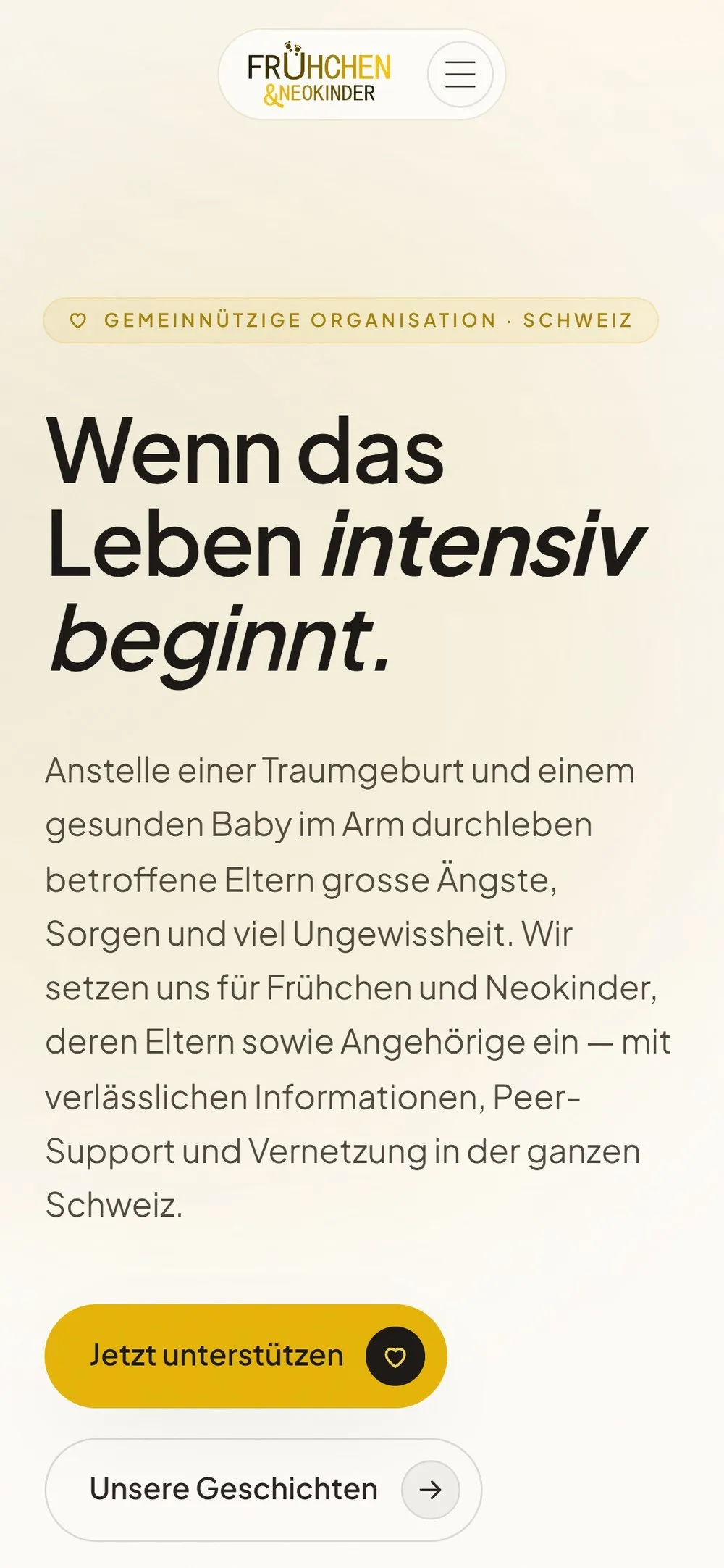 Website on a phone