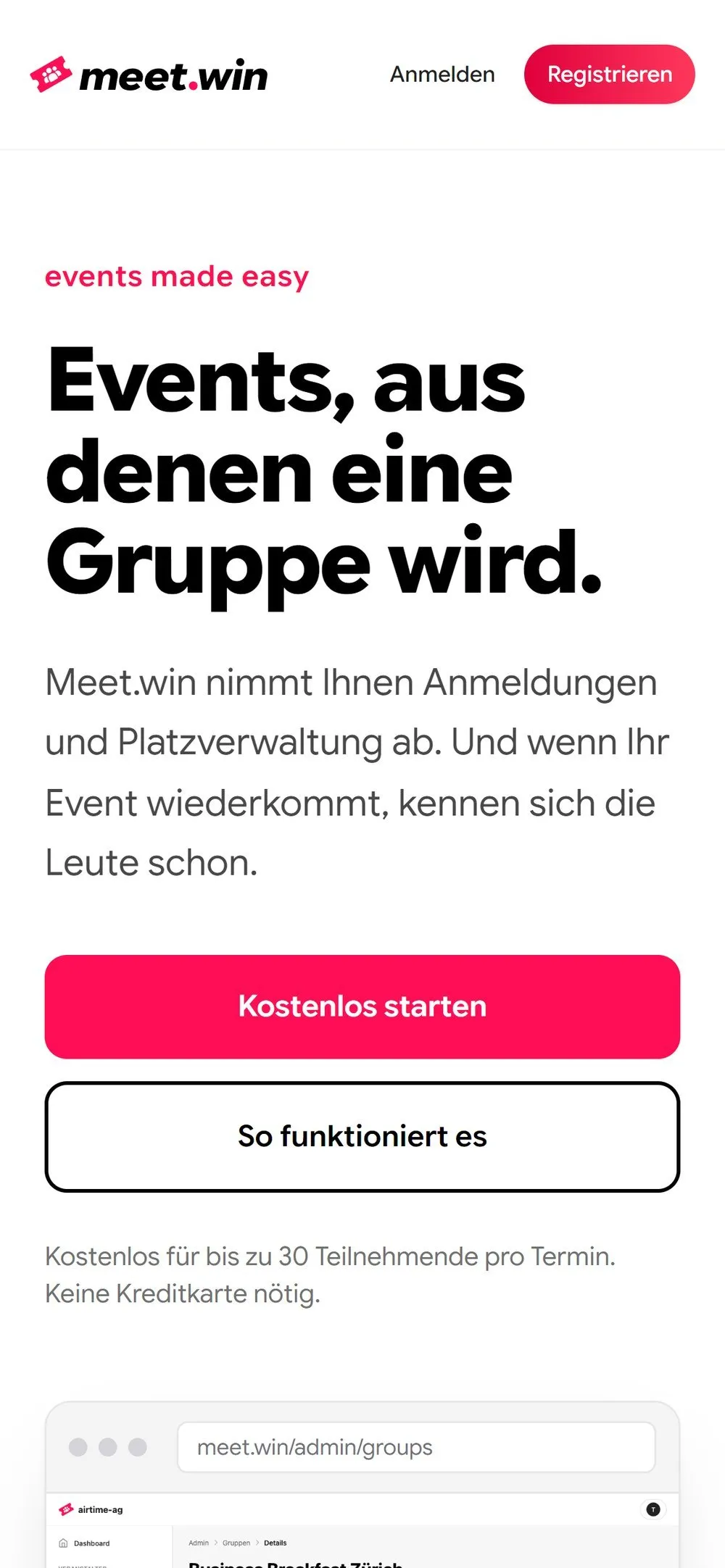 meet.win on a phone