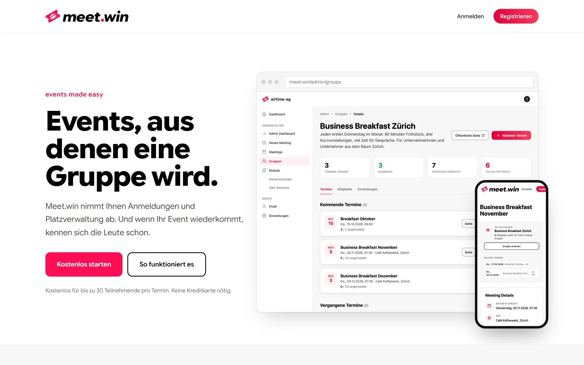 meet.win home page