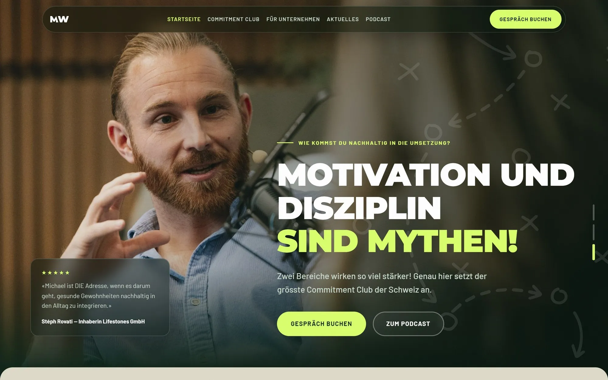 Startseite der neuen Website
