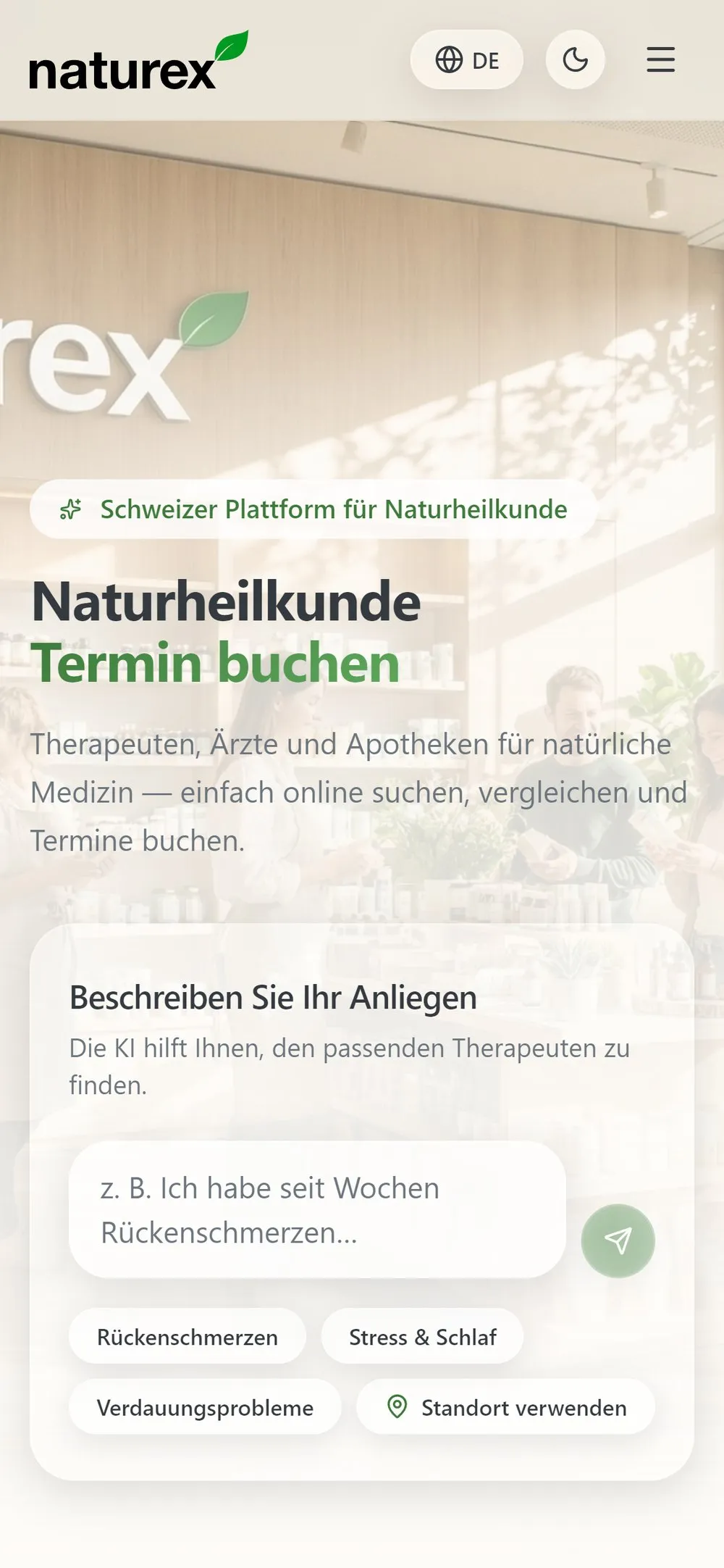 Naturex on a phone