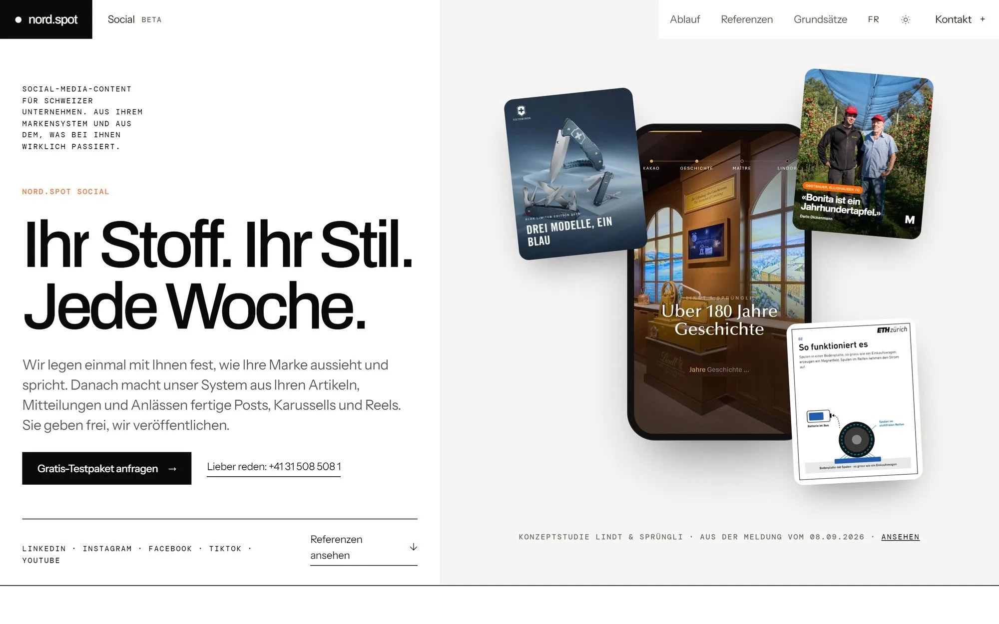 Website social.nord.spot